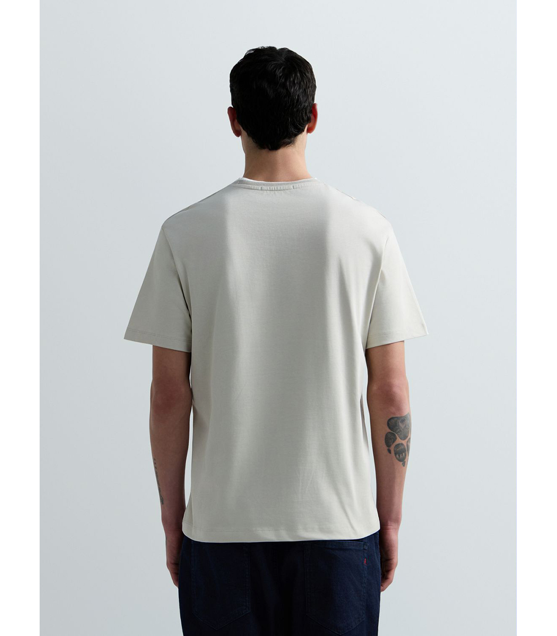 ヘビーコットンジャージートリムTシャツ 詳細画像 ライトベージュ 3